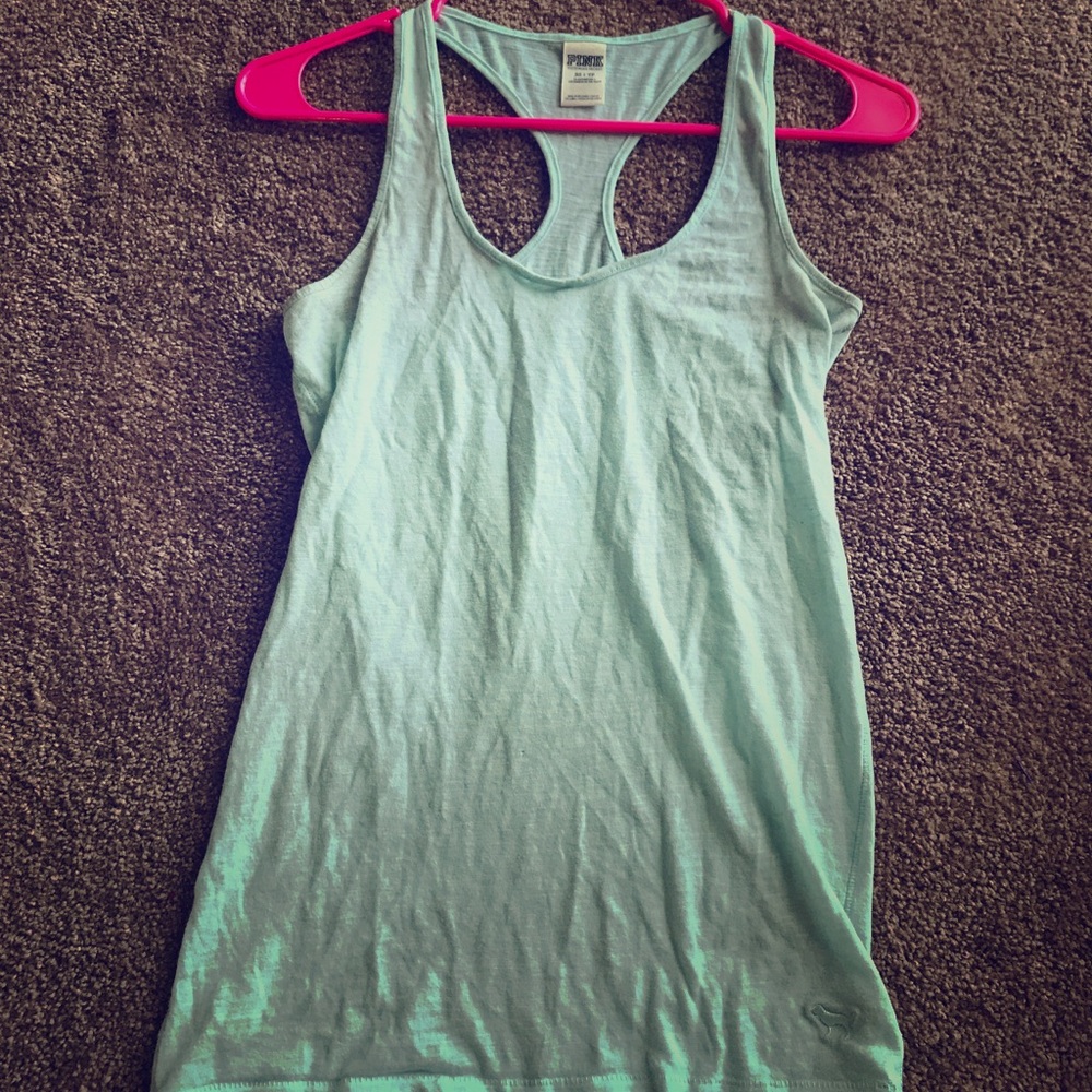 Pale blue tank top Victoria's Secret Pink